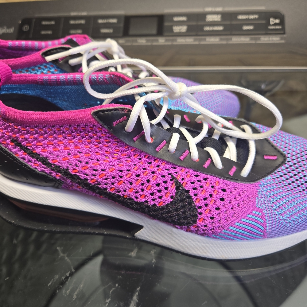 Nike Air Max Flyknit Racer Next Nature Fuchsia Black Blue FD0822-500 Women sz 7